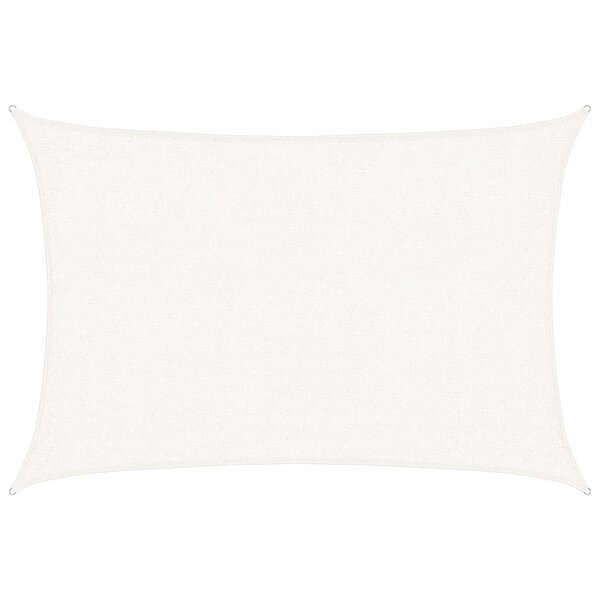 vidaXL Voile d'ombrage 160 g/m² Blanc 2x2 5 m PEHD