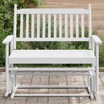vidaXL Banc balancelle blanc 118x70x104 5 cm bois massif de peuplier