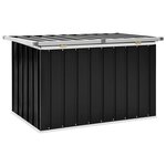 vidaXL Boîte de rangement de jardin Anthracite 109x67x65 cm