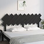 vidaXL Tête de lit Noir 178x3x80 5 cm Bois massif de pin