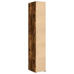 vidaXL Buffet haut chêne fumé 30x42 5x185 cm bois d'ingénierie