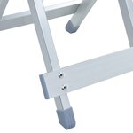 vidaXL Tabouret de camping Aluminium 28x26x39 cm