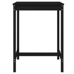 vidaXL Table de jardin noir 82 5x82 5x110 cm bois massif de pin