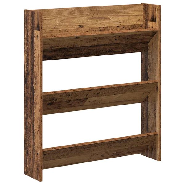 vidaXL Armoire à chaussures murale vieux bois 80x18x90 cm