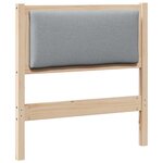 vidaXL Tête de lit Autre Marron 80 cm Bois massif en pin
