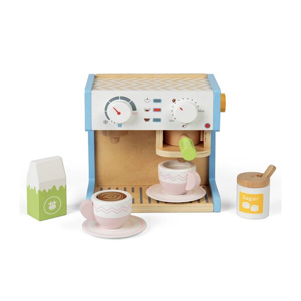 Set machine a cafe en bois