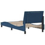 vidaXL Cadre de lit sans matelas bleu 80x200 cm tissu