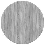 vidaXL Plateau de table Sonoma gris 50 x 50 x 1.5 cm Bois d'ingénierie