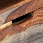 vidaXL Meuble TV Bois massif 130x30x40 cm