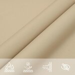 vidaXL Voile de parasol tissu oxford carré 7x7 m beige