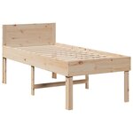 vidaXL Cadre de lit sans matelas 75x190 cm bois de pin massif