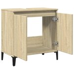 vidaXL Meuble d'évier chêne sonoma 58x33x60 cm bois d'ingénierie