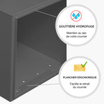 Boîte aux lettres antivandalisme gris Preface - Double face - RENZ