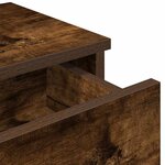 vidaXL Étagère murale avec tiroirs chêne fumé bois d'ingénierie
