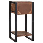 vidaXL Table d'appoint Multicolore 40x40x80 cm en bois récupéré