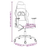 vidaXL Chaise de jeu de massage noir similicuir