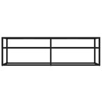 vidaXL Meuble TV Noir 140x40x40 5 cm Verre trempé