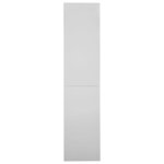 vidaXL Armoire à bureau porte coulissante Gris clair 90x40x180cm Acier