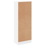 vidaXL Bibliothèque à 3 niveaux blanc 40x24x109 cm bois d'ingénierie