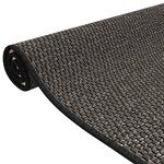vidaXL Tapis de couloir aspect sisal anthracite 50x150 cm
