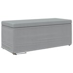 vidaXL Tabouret Gris clair 101 x 41 x 40 cm Tissu et bois stratifié