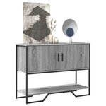vidaXL Table console sonoma gris 100x35x74 5 cm bois d'ingénierie