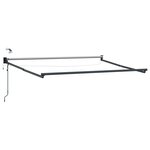 vidaXL Cadre de store rétractable électrique Anthracite 3 x 2 m