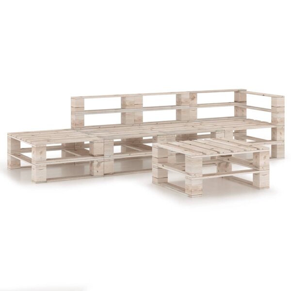 vidaXL Salon palette de jardin 5 Pièces bois de pin