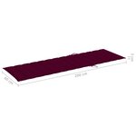 vidaXL Chaise longue de jardin avec coussin Bambou