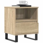 vidaXL Tables de chevet 2 Pièces chêne sonoma 40x35x50 cm bois ingénierie