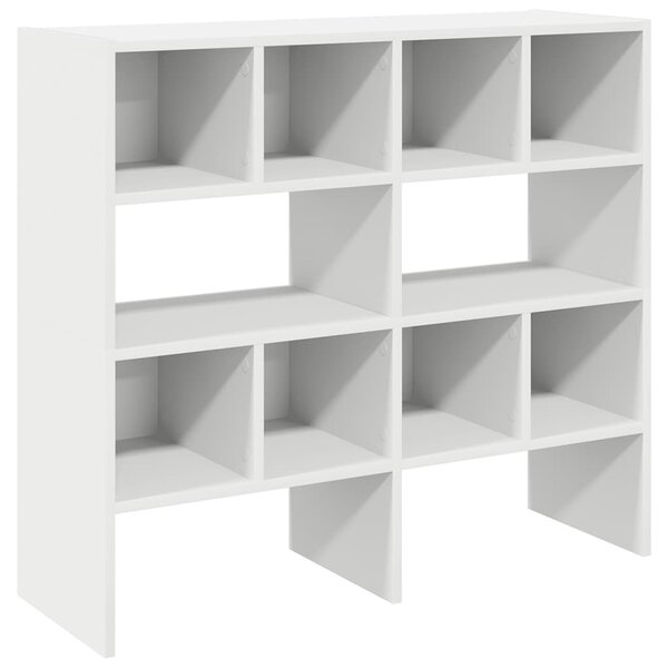 vidaXL Étagères à chaussures empilables 2 Pièces blanc 89 5x30x40 cm