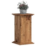 vidaXL Support pour plantes vieux bois 33x33x60 cm bois d'ingénierie
