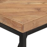 vidaXL Table à dîner 160x70x76 cm Bois massif d'acacia et de manguier