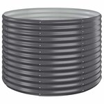 vidaXL Lit surélevé de jardin Acier enduit de poudre Anthracite