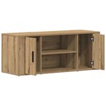 vidaXL Meuble TV chêne artisanal 100 x 35 x 40 cm Bois d'ingénierie