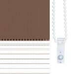 vidaXL Store zèbre marron 135x150cm largeur du tissu 130 9cm polyester