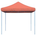 vidaXL Tente réception pliable escamotable terre cuite 292x292x315 cm