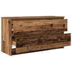 vidaXL Meuble TV vieux bois 100x35x54 cm bois d'ingénierie