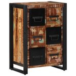 vidaXL Buffet 50x35x70 cm bois massif de récupération