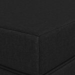 vidaXL Canapé-lit pliable 80 x 67 x 45 cm Noir