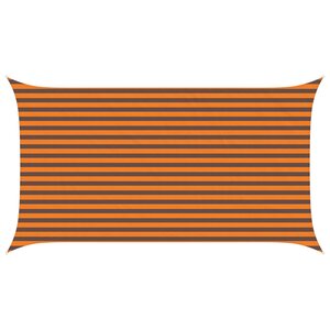 vidaXL Voile d'ombre Orange et marron 4 5 x 2 5 m