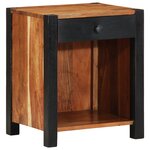 vidaXL Armoires de chevet 2 Pièces 40x35x50 cm Bois massif acacia