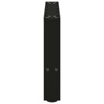 vidaXL Pieds de table basse Noir 2 pièces 50 x (30-31) cm Acier