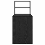 vidaXL Bureau Chêne noir 113 x 54 x 120 cm Bois d'ingénierie