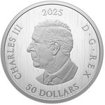 Pièce de monnaie en Argent 50 Dollars g 157.6 Millésime 2025 TRIPLE MAPLE