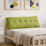 vidaXL Coussin de Dos Vert clair 140 x 19 x 50 cm tissu
