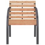 vidaXL Chaises de jardin 2 Pièces Bois