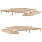 vidaXL Cadre de lit sans matelas 180x200 cm bois massif de pin