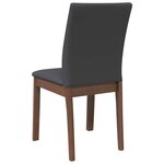 vidaXL Chaises à manger coussins 2 Pièces marron bois massif caoutchouc
