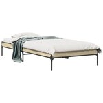 vidaXL Cadre de lit sans matelas chêne sonoma 100x200 cm